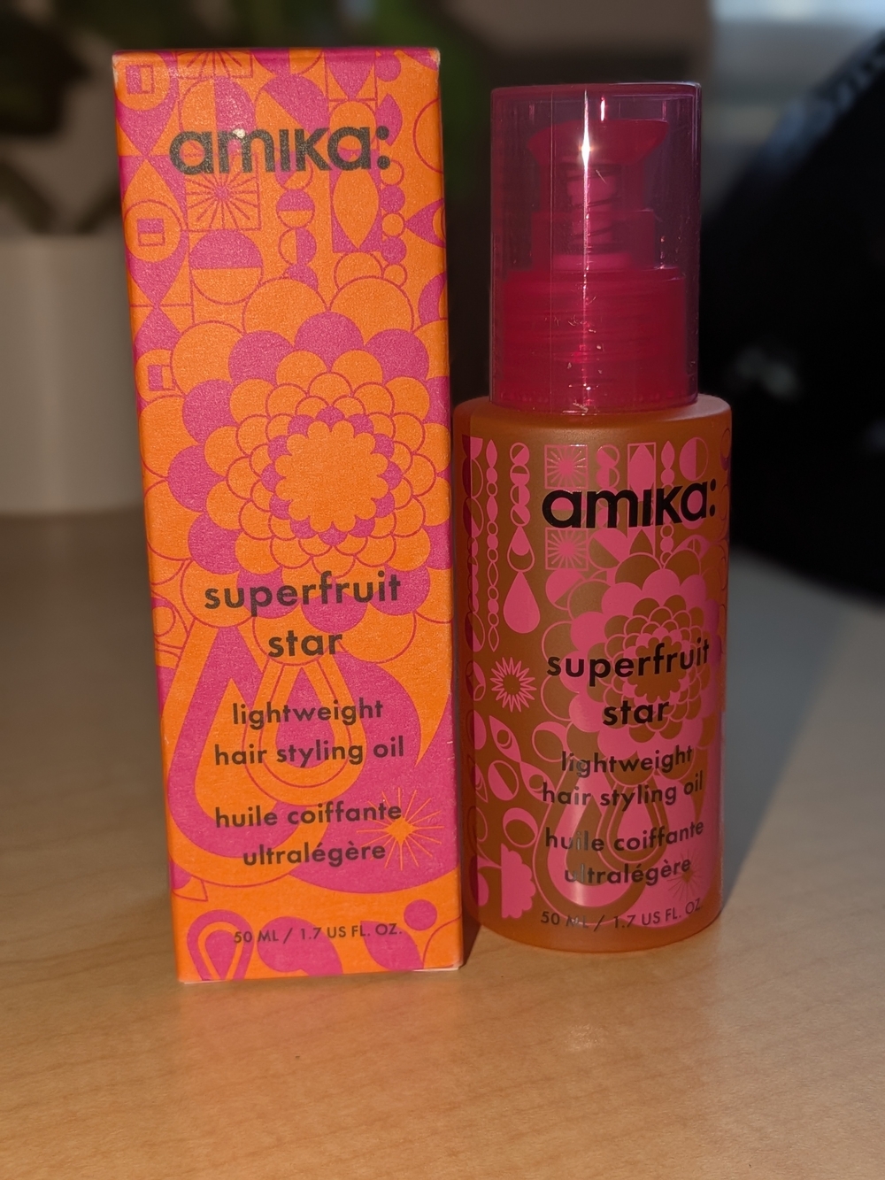 NEW Amika Superfruit Star Lightweight Hair Styling Oil 1.7 oz